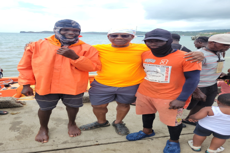 Minister and St. Andrew Fishing Community welcome young fishermen lost at sea