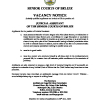 VACANCY NOTICE: JUDICIAL ASSISTANT OF THE SENIOR COURTS OF BELIZE