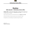 Office Relocation - Parliamentary Elections Office