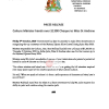Culture Minister hands over $1300 Cheque to Miss St. Andrew