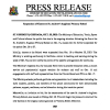 Suspension of Classes at St. Andrew’s Anglican Primary School