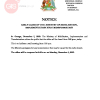 EARLY CLOSE OF THE MINISTRY OF MOBILISATION, IMPLEMENTATION AND TRANSFORMATION