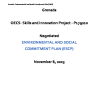 Annex 6. Environmental and Social Commitment Plan (ESCP)